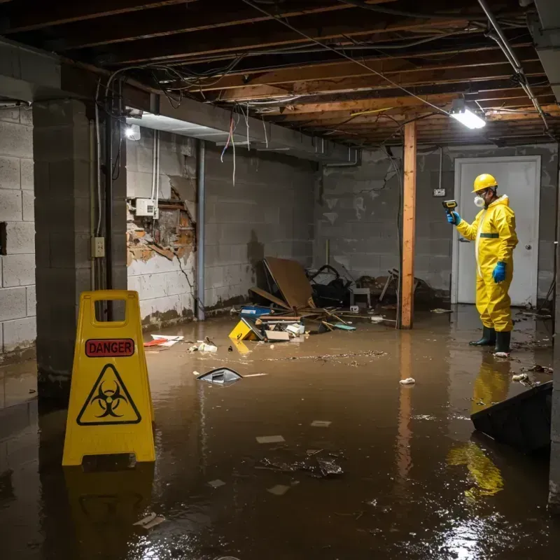 Flooded Basement Electrical Hazard in Ruidoso Downs, NM Property